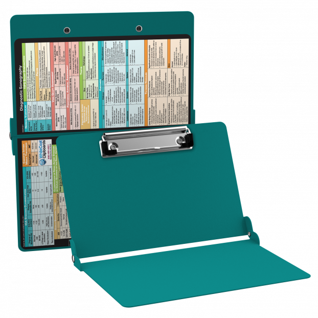 WhiteCoat Clipboard® - Teal Diagnostic Sonography Edition